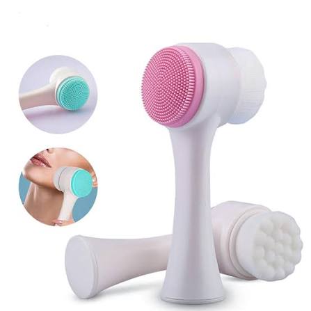 2-in-1 Silicone Facial Cleansing Brush – Deep Face Cleaner & Gentle Massage Scrubber