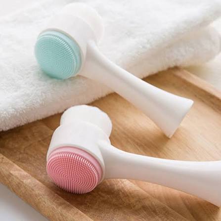 2-in-1 Silicone Facial Cleansing Brush – Deep Face Cleaner & Gentle Massage Scrubber
