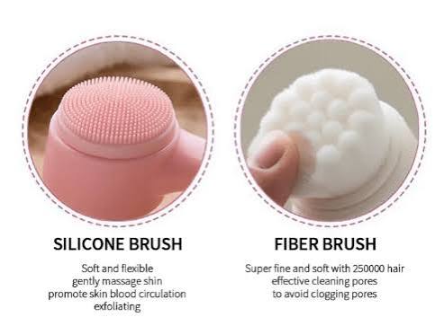 2-in-1 Silicone Facial Cleansing Brush – Deep Face Cleaner & Gentle Massage Scrubber