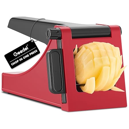 FAIZO French Fry Cutter & Potato Slicer – Vegetable Chopper with Free Crinkle Cutter for Potatoes, Carrots & Onions