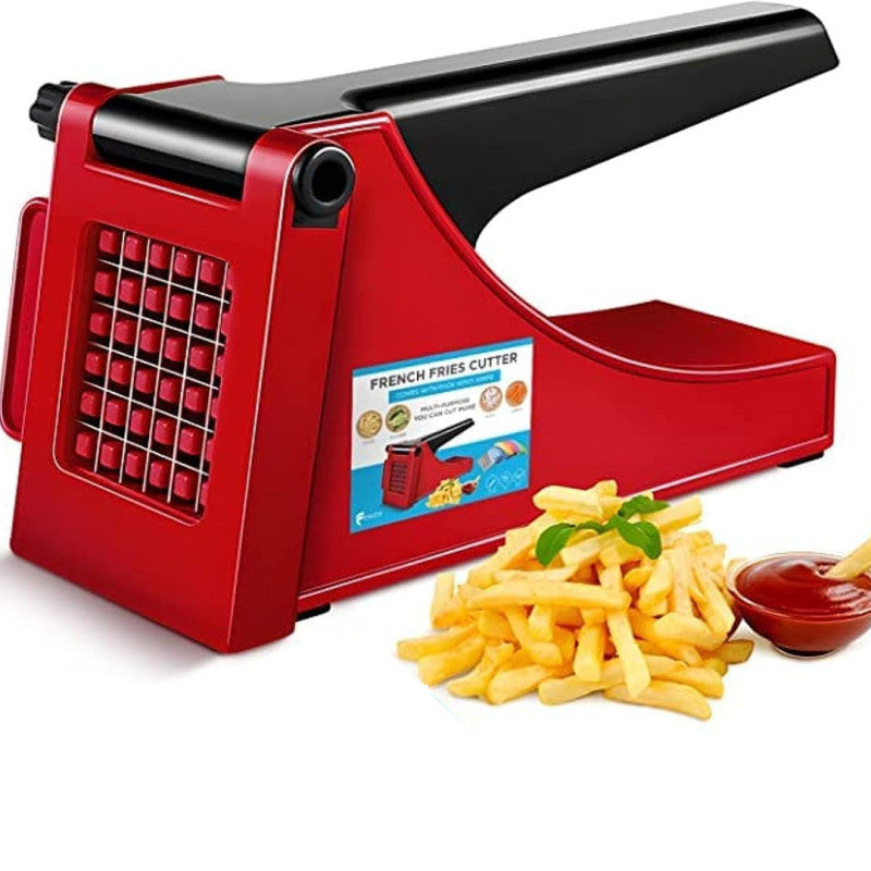 FAIZO French Fry Cutter & Potato Slicer – Vegetable Chopper with Free Crinkle Cutter for Potatoes, Carrots & Onions