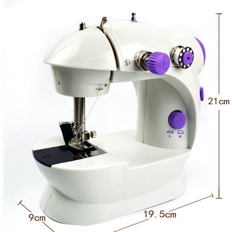 Mini Sewing Machine Portable Electric Sewing Machine for Beginners, Compact Household Sewing Machine for Clothes Repair, DIY Crafts & Quick Stitching