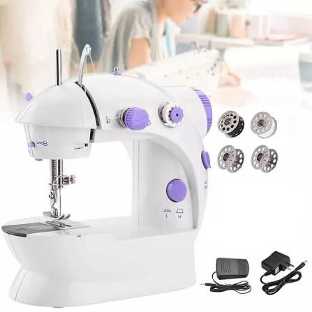 Mini Sewing Machine Portable Electric Sewing Machine for Beginners, Compact Household Sewing Machine for Clothes Repair, DIY Crafts & Quick Stitching