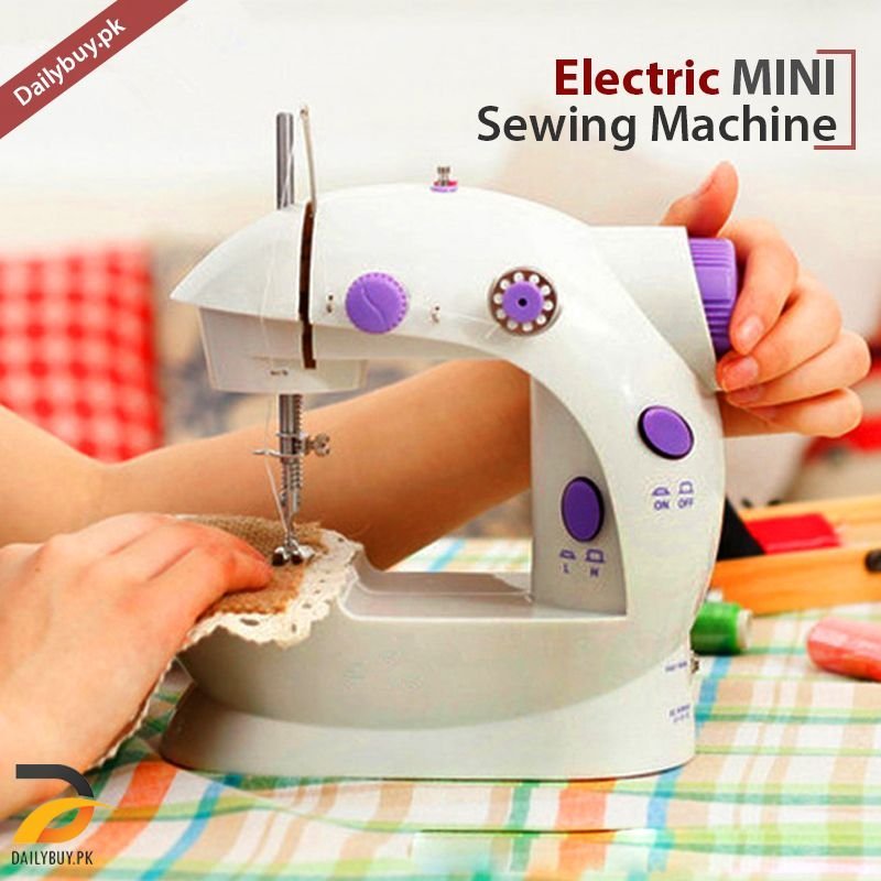 Mini Sewing Machine Portable Electric Sewing Machine for Beginners, Compact Household Sewing Machine for Clothes Repair, DIY Crafts & Quick Stitching