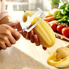2026 Multifunctional Vegetable Peeler Set 3PCS – 3-in-1 Kitchen Peeler, Scallion Slicer & Bottle Opener with Wooden Handle