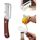 2026 Multifunctional Vegetable Peeler Set 3PCS – 3-in-1 Kitchen Peeler, Scallion Slicer & Bottle Opener with Wooden Handle