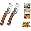 2026 Multifunctional Vegetable Peeler Set 3PCS – 3-in-1 Kitchen Peeler, Scallion Slicer & Bottle Opener with Wooden Handle