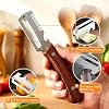 2026 Multifunctional Vegetable Peeler Set 3PCS – 3-in-1 Kitchen Peeler, Scallion Slicer & Bottle Opener with Wooden Handle