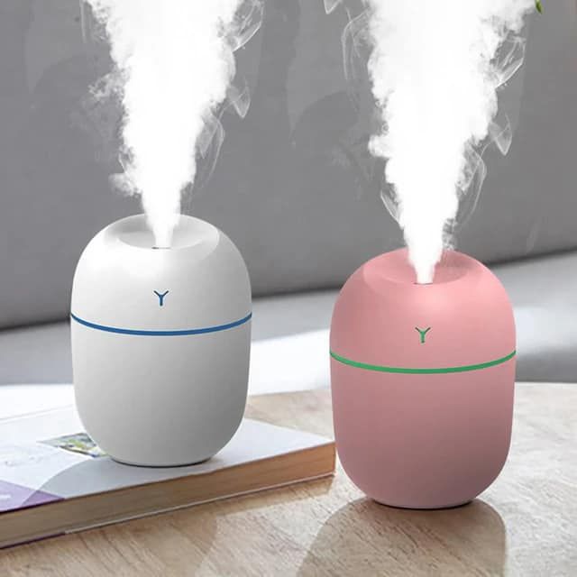 Mini USB Air Humidifier 220ml – Portable Cool Mist Diffuser for Bedroom, Office, Car & Travel