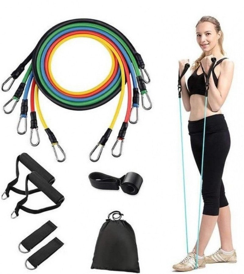 Power Resistance Bands Set for Men & Women | Adjustable Fitness Workout Bands for Home Gym & Full Body Strength Training