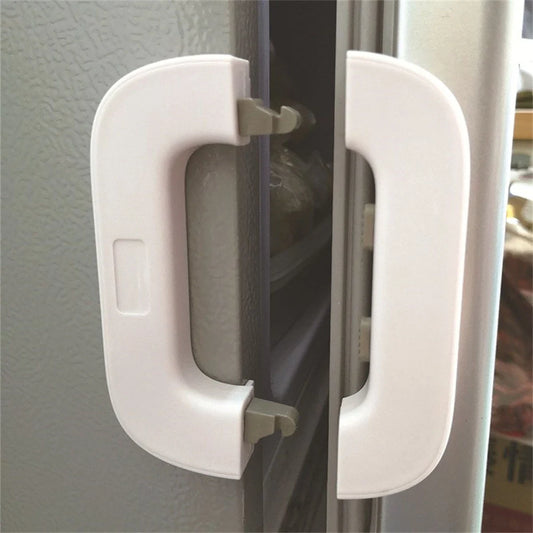 Refrigerator Child Safety Lock, Fridge & Freezer Door Lock, Baby Proof Cabinet Lock, Childproof Appliance Safety Lock for Home Kitchen