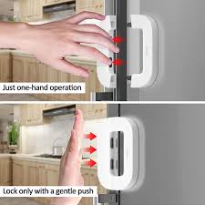 Refrigerator Child Safety Lock, Fridge & Freezer Door Lock, Baby Proof Cabinet Lock, Childproof Appliance Safety Lock for Home Kitchen