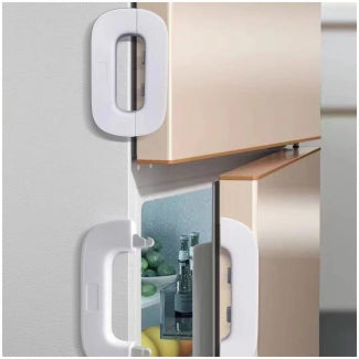 Refrigerator Child Safety Lock, Fridge & Freezer Door Lock, Baby Proof Cabinet Lock, Childproof Appliance Safety Lock for Home Kitchen