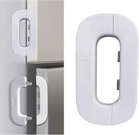Refrigerator Child Safety Lock, Fridge & Freezer Door Lock, Baby Proof Cabinet Lock, Childproof Appliance Safety Lock for Home Kitchen