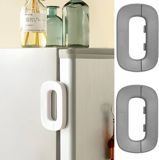 Refrigerator Child Safety Lock, Fridge & Freezer Door Lock, Baby Proof Cabinet Lock, Childproof Appliance Safety Lock for Home Kitchen