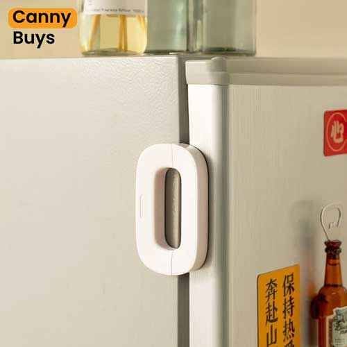 Refrigerator Child Safety Lock, Fridge & Freezer Door Lock, Baby Proof Cabinet Lock, Childproof Appliance Safety Lock for Home Kitchen