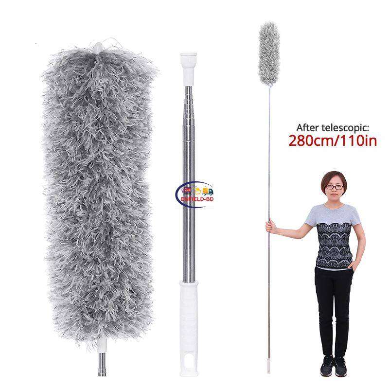 Microfiber Dust Brush Extendable Long Handle Duster | Furniture, Ceiling & Hard-to-Reach Cleaning Brush