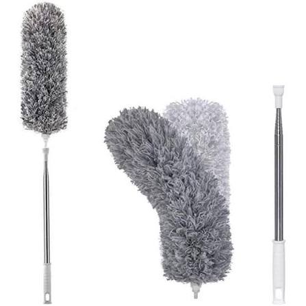 Microfiber Dust Brush Extendable Long Handle Duster | Furniture, Ceiling & Hard-to-Reach Cleaning Brush