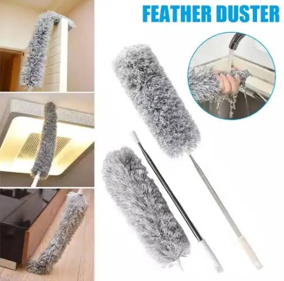 Microfiber Dust Brush Extendable Long Handle Duster | Furniture, Ceiling & Hard-to-Reach Cleaning Brush