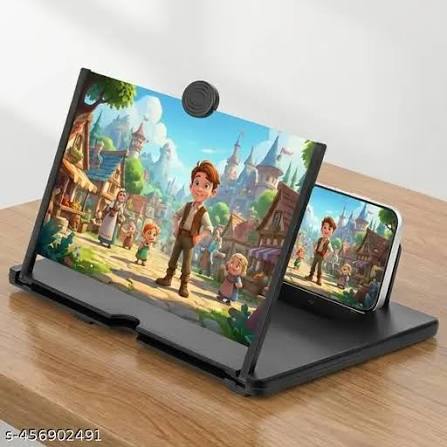Mobile Phone Screen Magnifier 3D Foldable Screen Amplifier | Smartphone Enlarger with Holder Stand for Movies & Videos