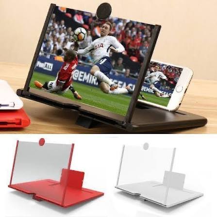 Mobile Phone Screen Magnifier 3D Foldable Screen Amplifier | Smartphone Enlarger with Holder Stand for Movies & Videos