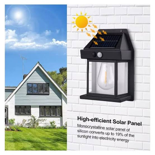 Solar LED Wall Light with Motion Sensor  Brighten Your Outdoor Space — Automatically!