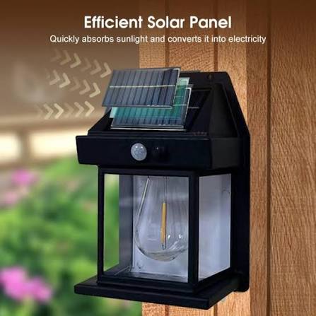 Solar LED Wall Light with Motion Sensor  Brighten Your Outdoor Space — Automatically!