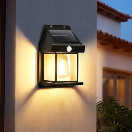 Solar LED Wall Light with Motion Sensor  Brighten Your Outdoor Space — Automatically!