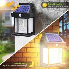 Solar LED Wall Light with Motion Sensor  Brighten Your Outdoor Space — Automatically!