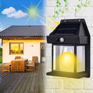 Solar LED Wall Light with Motion Sensor  Brighten Your Outdoor Space — Automatically!